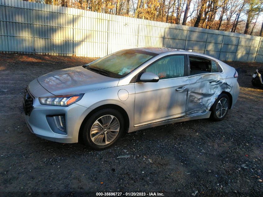 2021 HYUNDAI IONIQ PLUG-IN HYBRID SEL VIN: KMHC75LD8MU261410