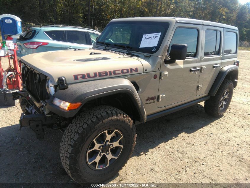 2022 JEEP WRANGLER UNLIMITED RUBICON VIN: 1C4HJXFN4NW243147