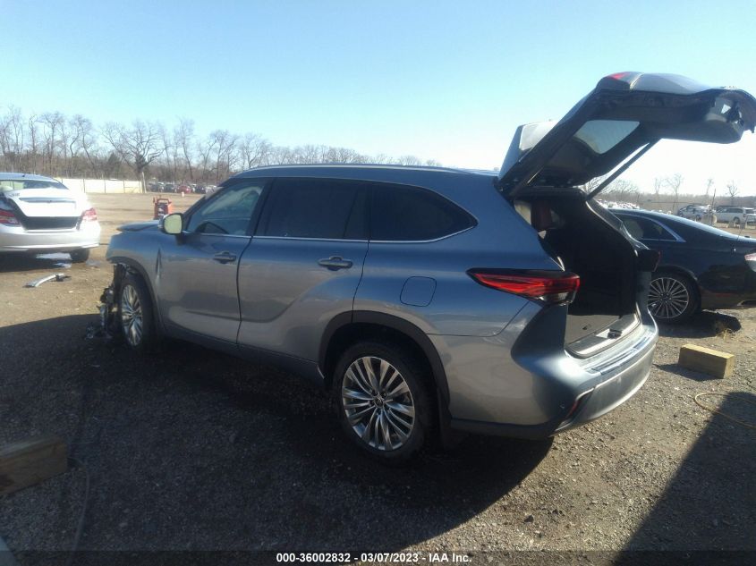 2022 TOYOTA HIGHLANDER PLATINUM VIN: 5TDFZRBH1NS206987