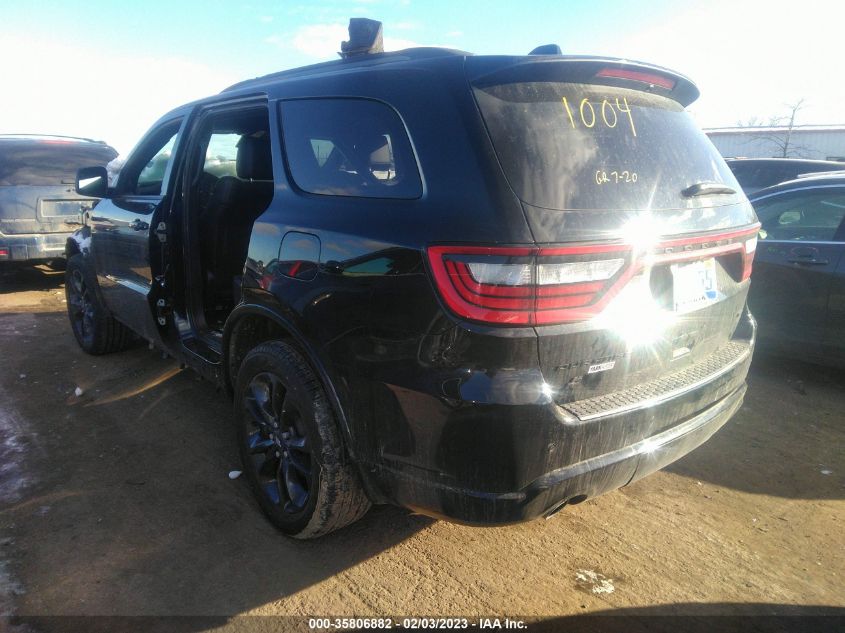 2022 DODGE DURANGO GT PLUS VIN: 1C4RDJDG1NC161004