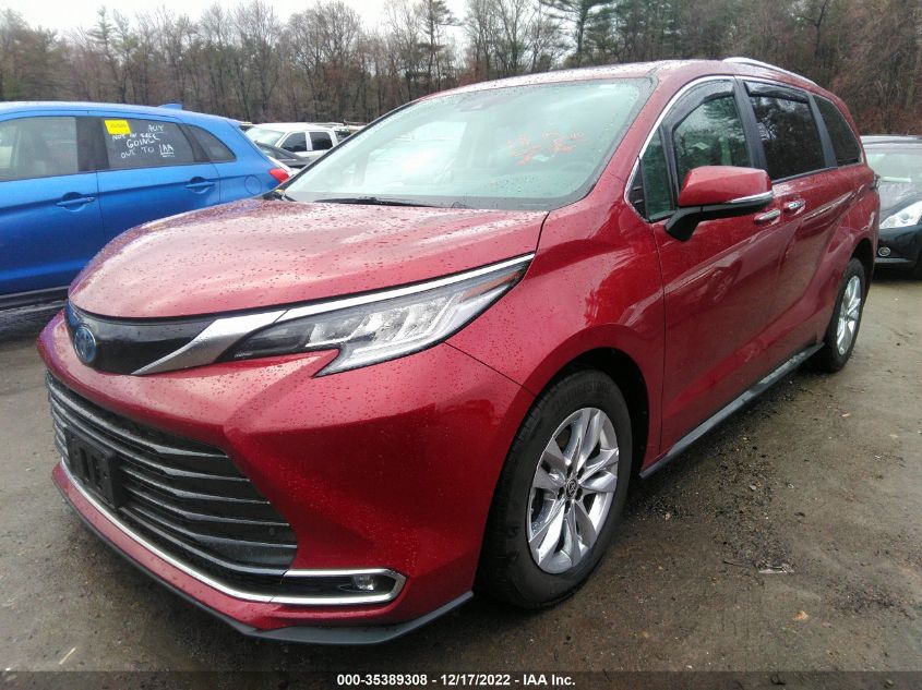 2022 TOYOTA SIENNA LIMITED VIN: 5TDZSKFC7NS047206