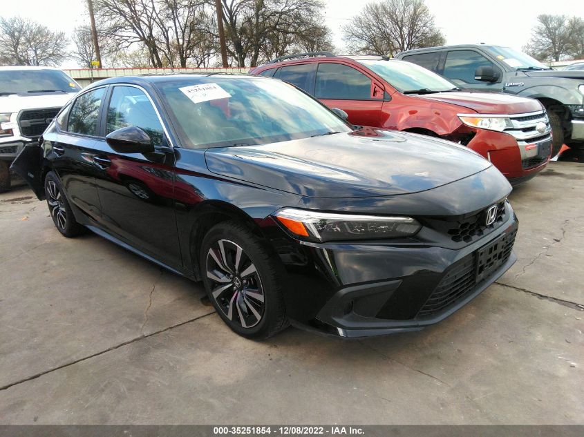 2022 HONDA CIVIC HATCHBACK EX-L VIN: 19XFL1H77NE009074