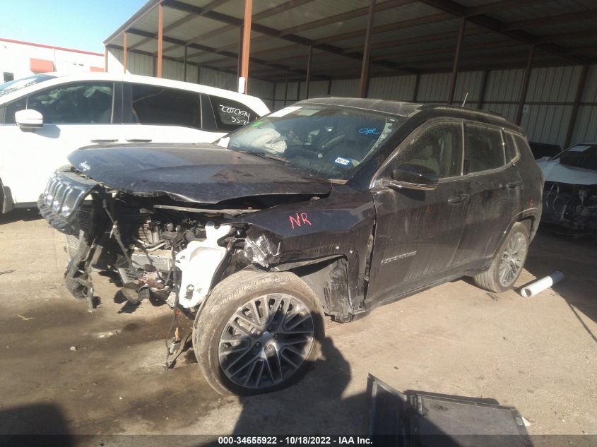 2022 JEEP COMPASS LIMITED VIN: 3C4NJDCB9NT160542