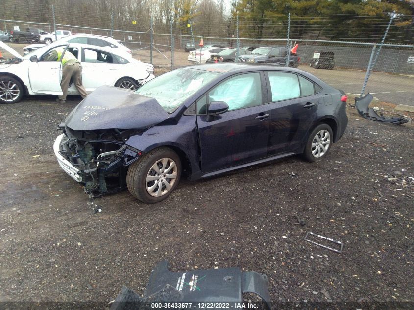 2022 TOYOTA COROLLA LE VIN: 5YFEPMAE6NP325980