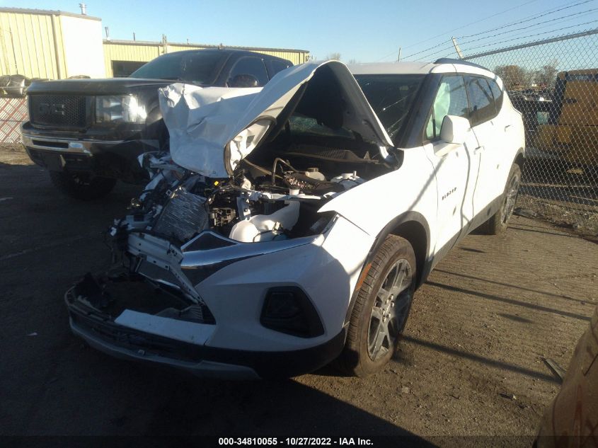 2022 CHEVROLET BLAZER LT VIN: 3GNKBHR49NS223653