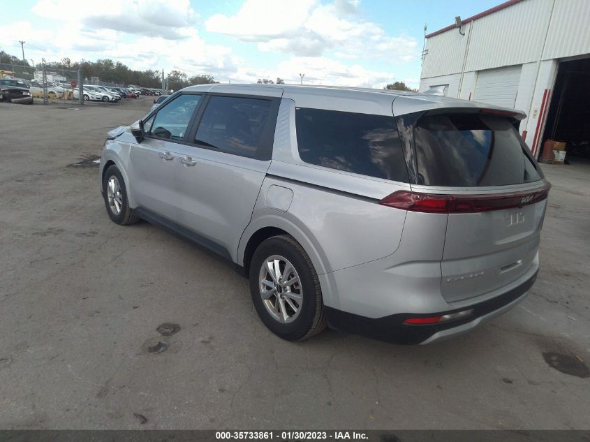 2022 KIA CARNIVAL LXS VIN: KNDNB4H3XN6155777