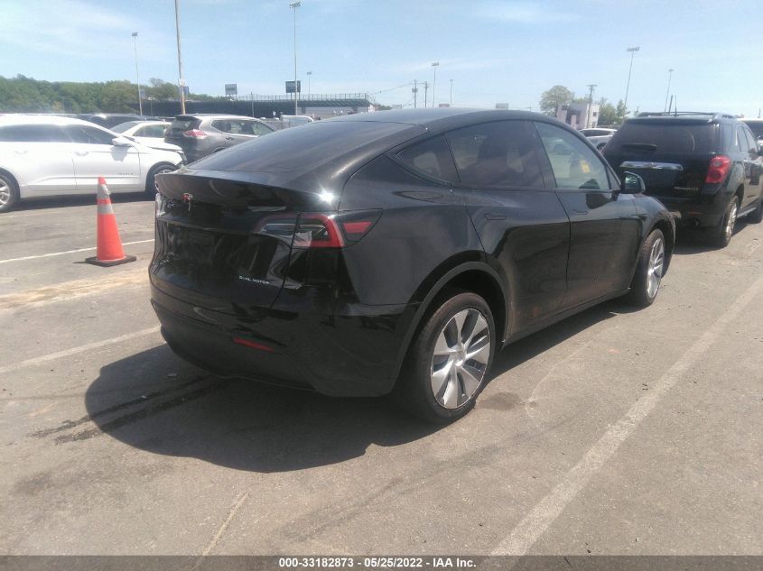 2021 TESLA MODEL Y LONG RANGE VIN: 5YJYGDEE3MF063577