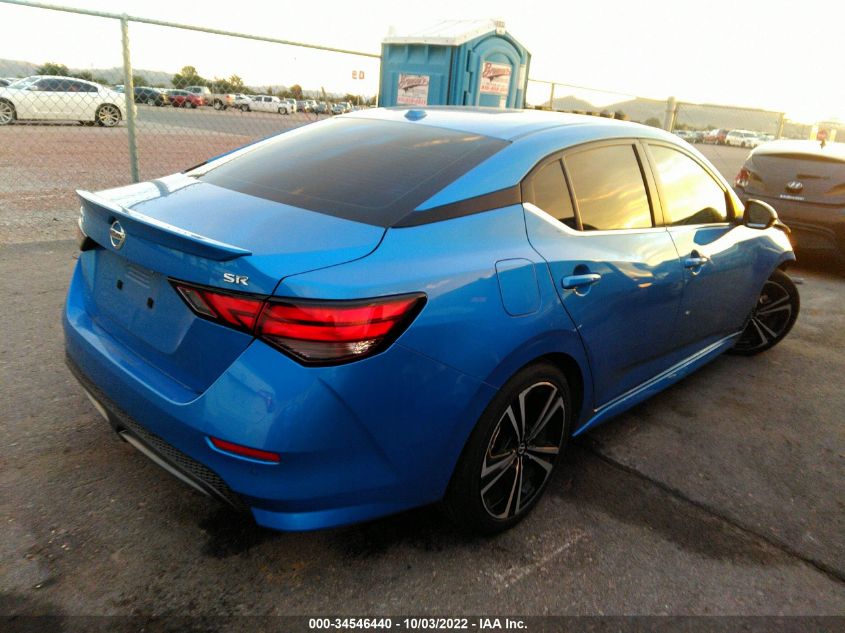 2021 NISSAN SENTRA SR VIN: 3N1AB8DV4MY223787