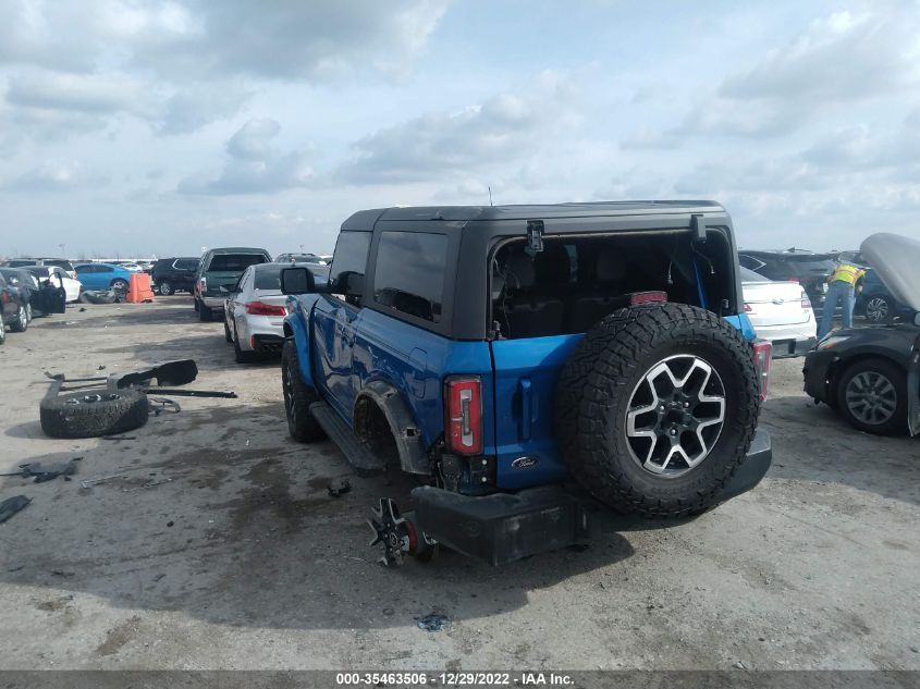 2021 FORD BRONCO BASE/BIG BEND VIN: 1FMDE5CH1MLB08077