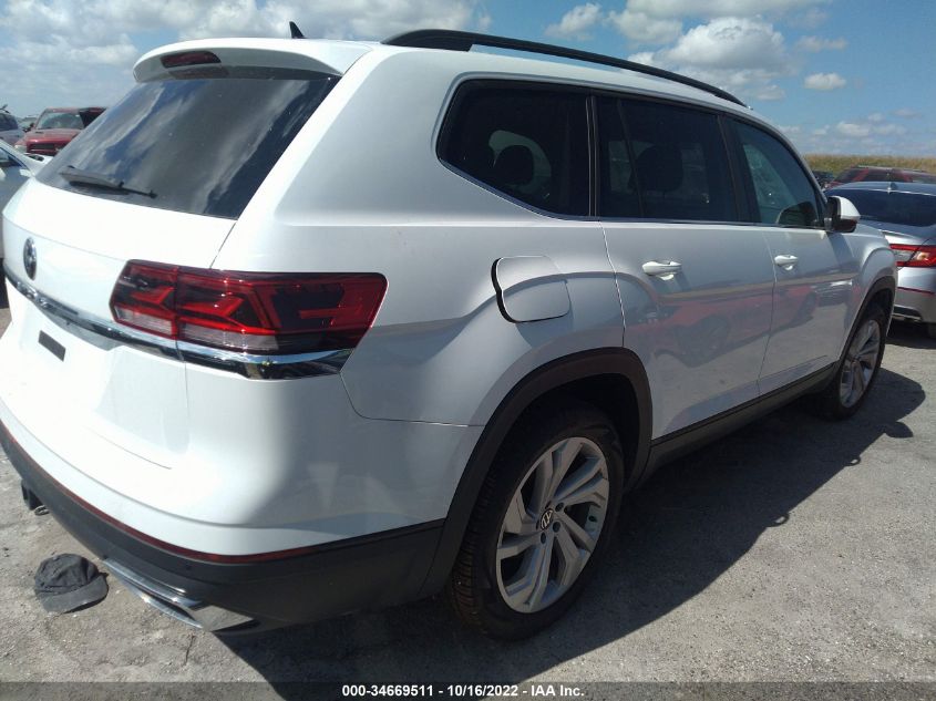 2021 VOLKSWAGEN ATLAS 3.6L V6 SE W/TECHNOLOGY VIN: 1V2JR2CA7MC565827