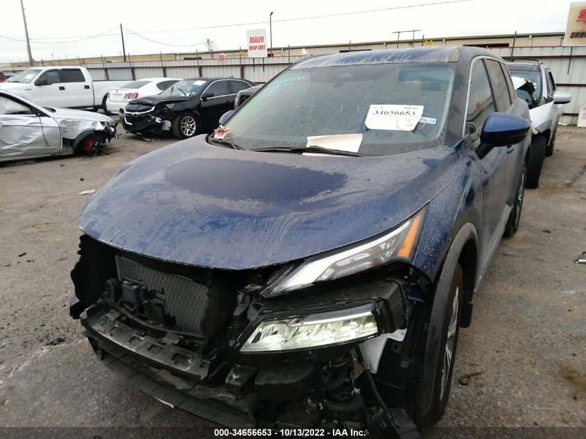 2022 NISSAN ROGUE SV VIN: 5N1BT3BA4NC675570