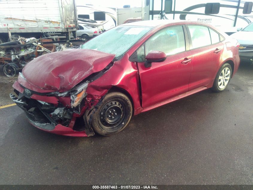 2022 TOYOTA COROLLA LE VIN: 5YFEPMAE3NP331266