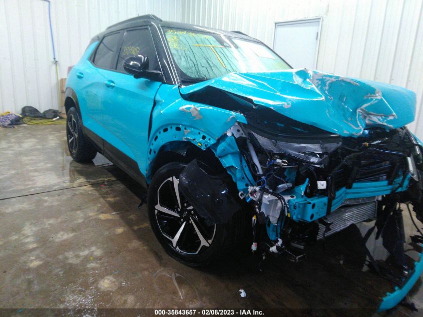 2022 CHEVROLET TRAILBLAZER RS VIN: KL79MUSLXNB031792