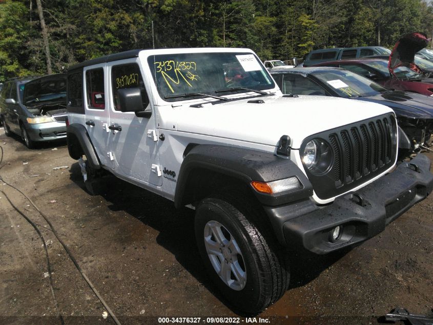 2022 JEEP WRANGLER UNLIMITED SPORT S VIN: 1C4HJXDG6NW134015