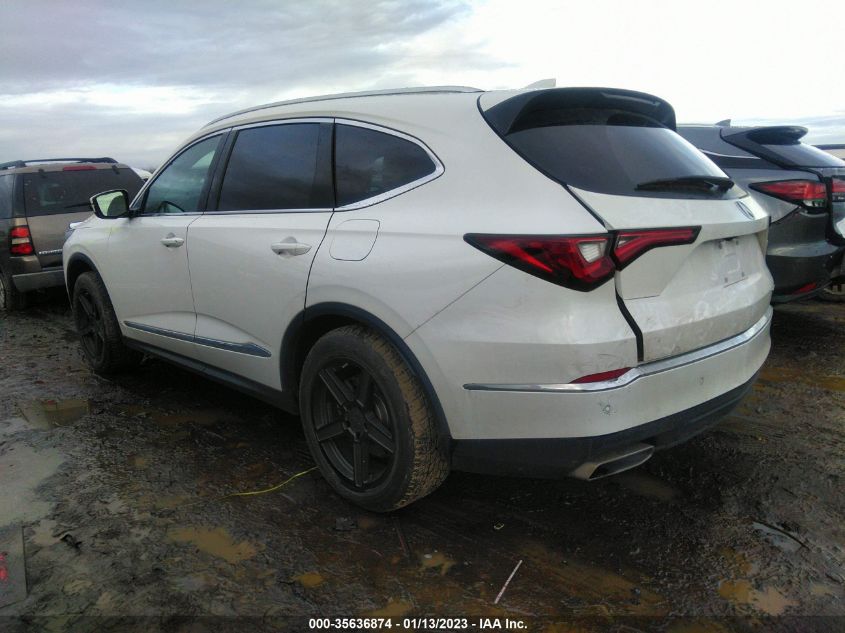 2022 ACURA MDX W/ADVANCE PACKAGE VIN: 5J8YE1H84NL006539
