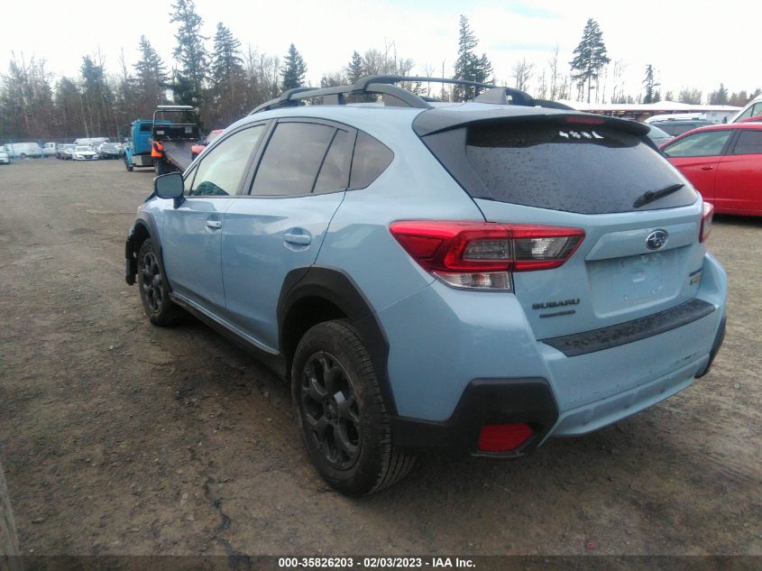 2022 SUBARU CROSSTREK SPORT VIN: JF2GTHSC3NH259667