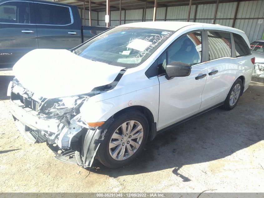 2020 HONDA ODYSSEY LX VIN: 5FNRL6H21LB046496
