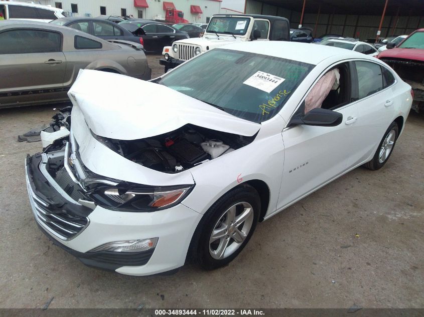 2022 CHEVROLET MALIBU LS VIN: 1G1ZB5ST4NF208045