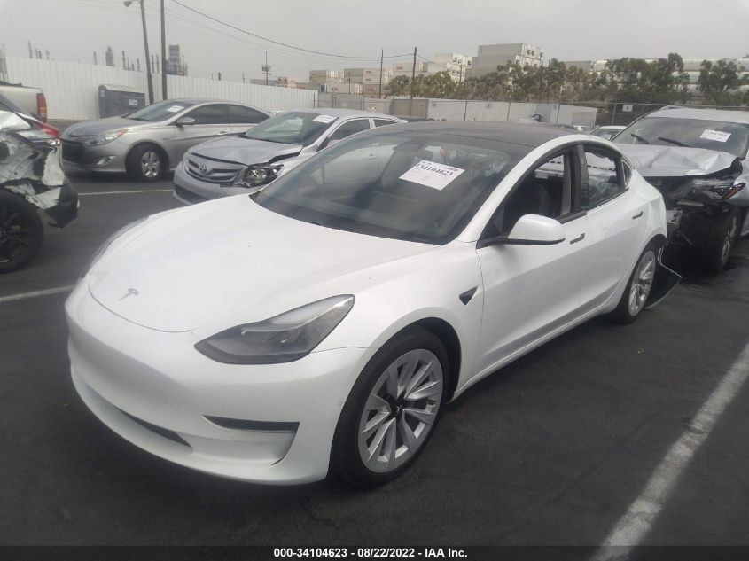 2021 TESLA MODEL 3 STANDARD RANGE PLUS VIN: 5YJ3E1EA0MF072815