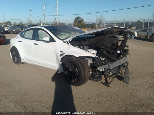 2022 TESLA MODEL S PLAID VIN: 5YJSA1E65NF473992