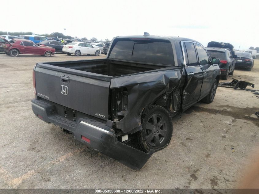 2020 HONDA RIDGELINE RTL-E VIN: 5FPYK3F78LB005138