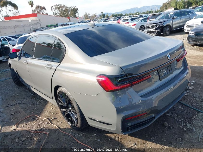 2022 BMW 7 SERIES 740I VIN: WBA7T2C00NCJ53851