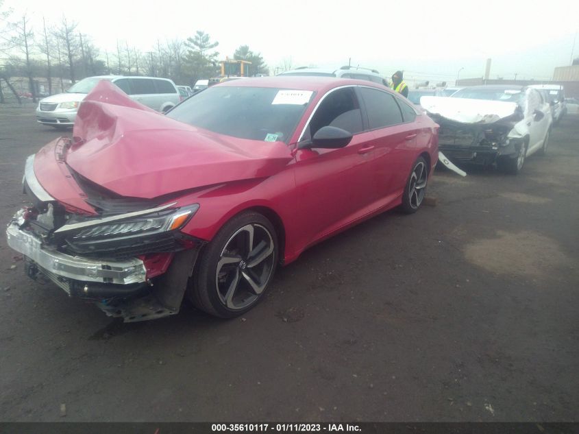 2021 HONDA ACCORD SEDAN SPORT VIN: 1HGCV1F32MA031984
