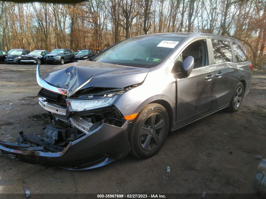 2022 HONDA ODYSSEY EX VIN: 5FNRL6H5XNB024008