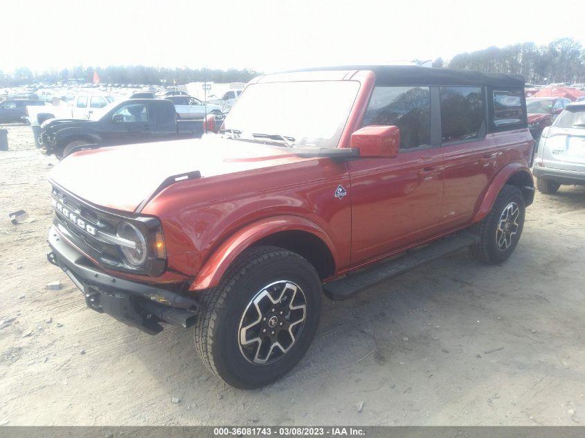 2022 FORD BRONCO BASE/BIG BEND VIN: 1FMDE5BH0NLB01057