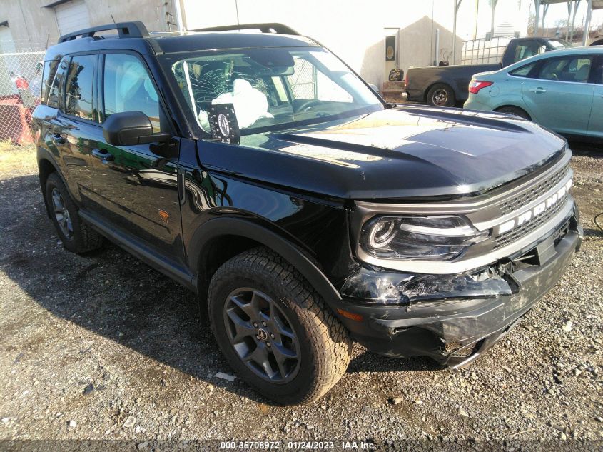 2021 FORD BRONCO SPORT BADLANDS VIN: 3FMCR9D9XMRA51779