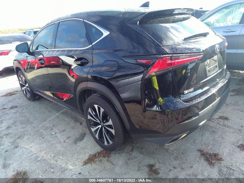 2021 LEXUS NX NX 300 F SPORT VIN: JTJSARDZ8M2261385