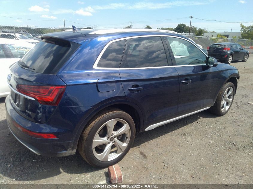 2021 AUDI Q5 PREMIUM PLUS VIN: WA1BAAFYXM2037604