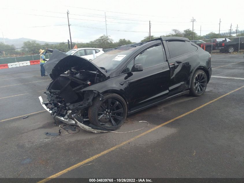 2022 TESLA MODEL X VIN: 7SAXCDE56NF344249