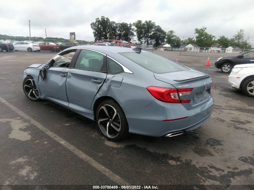 2021 HONDA ACCORD SEDAN SPORT VIN: 1HGCV1F34MA081642