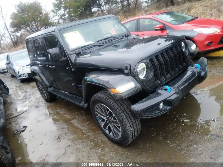 2022 JEEP WRANGLER 4XE UNLIMITED SAHARA HIGH VIN: 1C4JJXP64NW232593