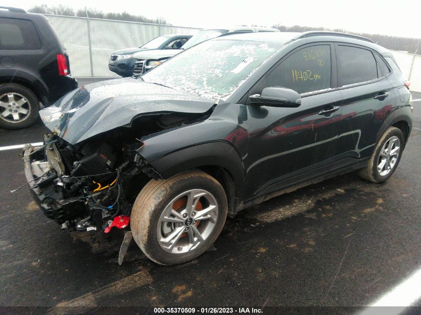 2022 HYUNDAI KONA SEL VIN: KM8K3CAB0NU816851