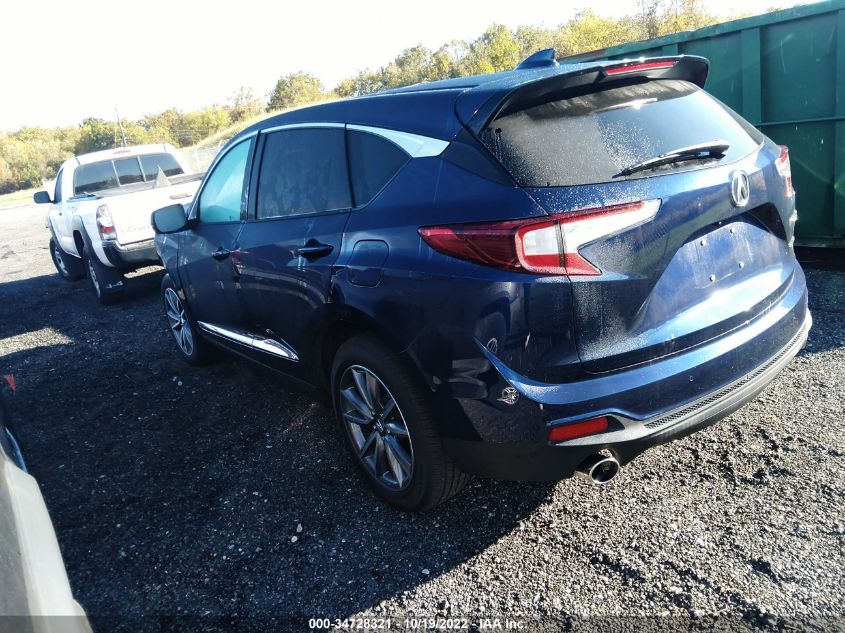 2021 ACURA RDX W/TECHNOLOGY PACKAGE VIN: 5J8TC2H54ML045562
