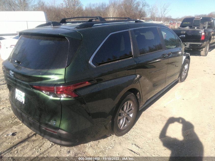 2022 TOYOTA SIENNA LE VIN: 5TDKSKFC8NS070981