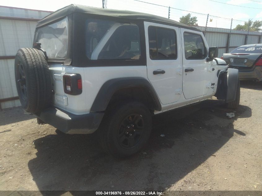 2021 JEEP WRANGLER UNLIMITED SPORT VIN: 1C4HJXDG8MW760454