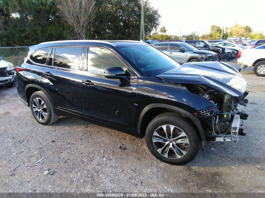 2022 TOYOTA HIGHLANDER HYBRID VIN: 5TDGARAHXNS513555