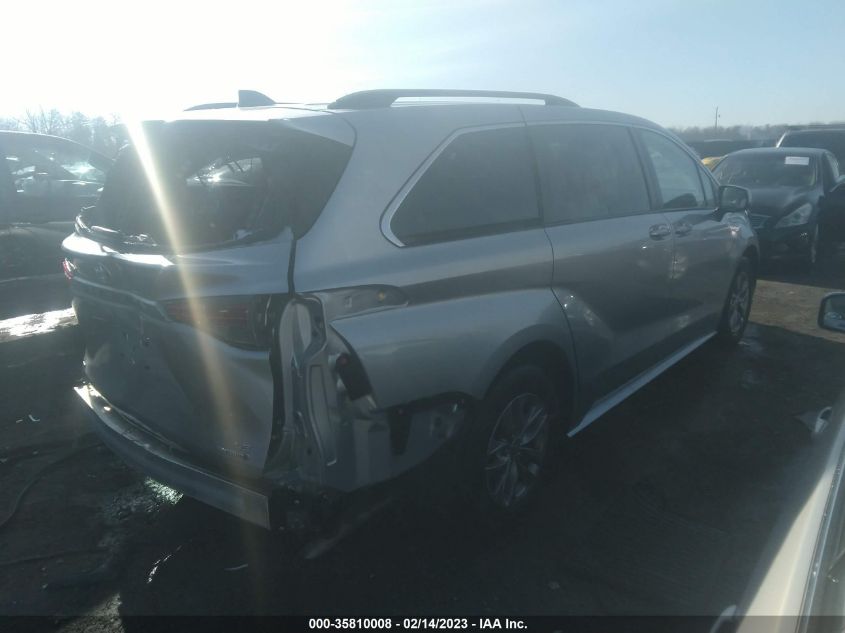 2022 TOYOTA SIENNA LE VIN: 5TDKSKFC2NS059734