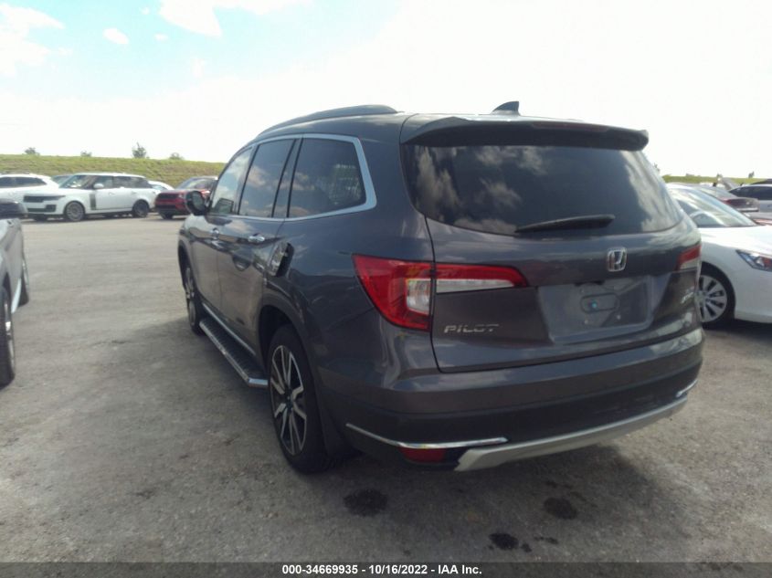 2022 HONDA PILOT ELITE VIN: 5FNYF6H01NB033798