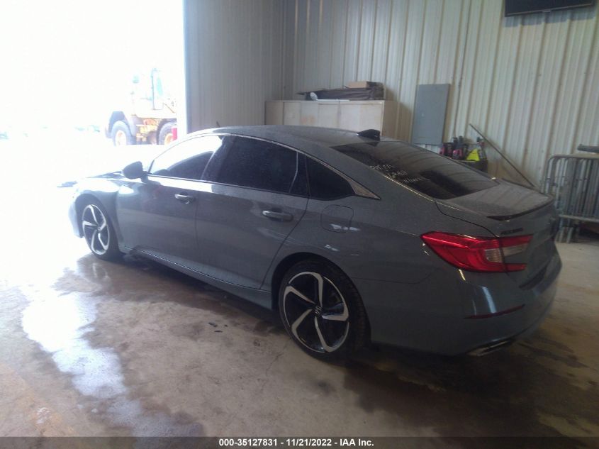 2021 HONDA ACCORD SEDAN SPORT VIN: 1HGCV2F37MA001272