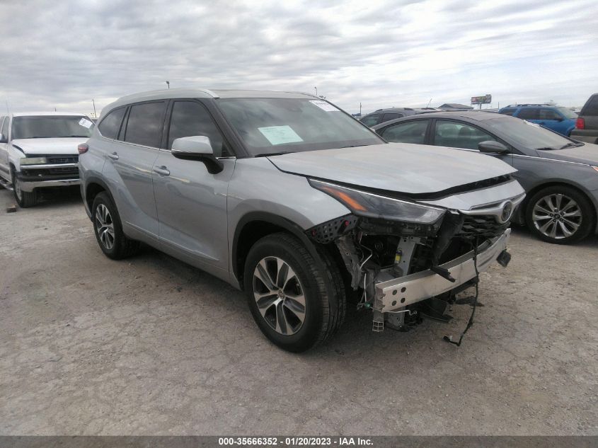 2021 TOYOTA HIGHLANDER XLE VIN: 5TDGZRAH5MS047413