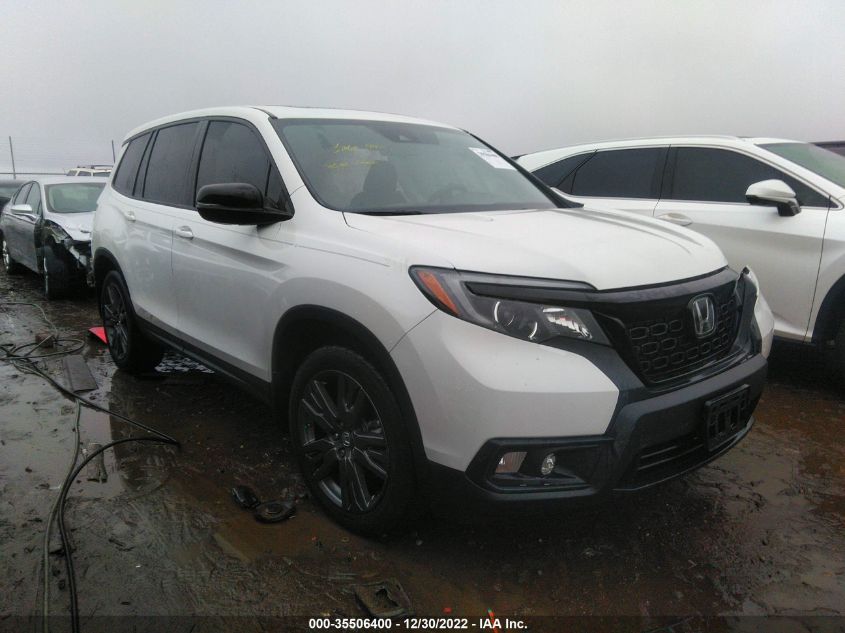 2021 HONDA PASSPORT EX-L VIN: 5FNYF7H58MB012138