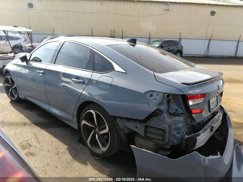 2022 HONDA ACCORD SEDAN SPORT SE VIN: 1HGCV1F45NA069347