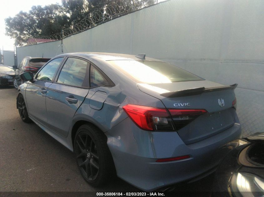 2022 HONDA CIVIC SI VIN: 2HGFE1E57NH476305
