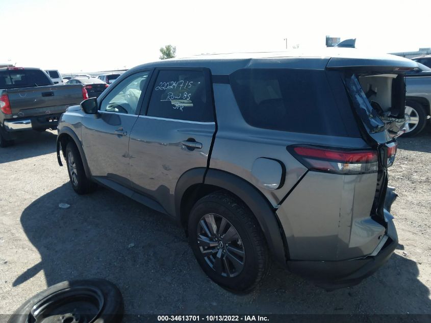 2022 NISSAN PATHFINDER S VIN: 5N1DR3ACXNC249442