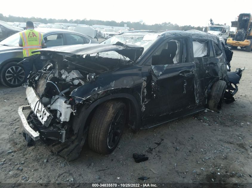 2021 TOYOTA HIGHLANDER PLATINUM VIN: 5TDFZRBH3MS144412