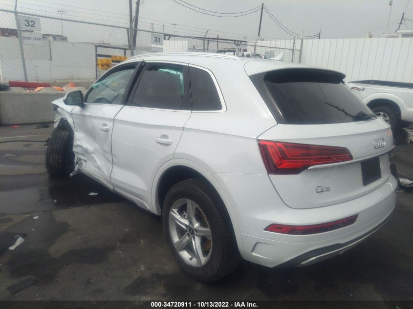 2021 AUDI Q5 PREMIUM VIN: WA1AAAFY0M2110281